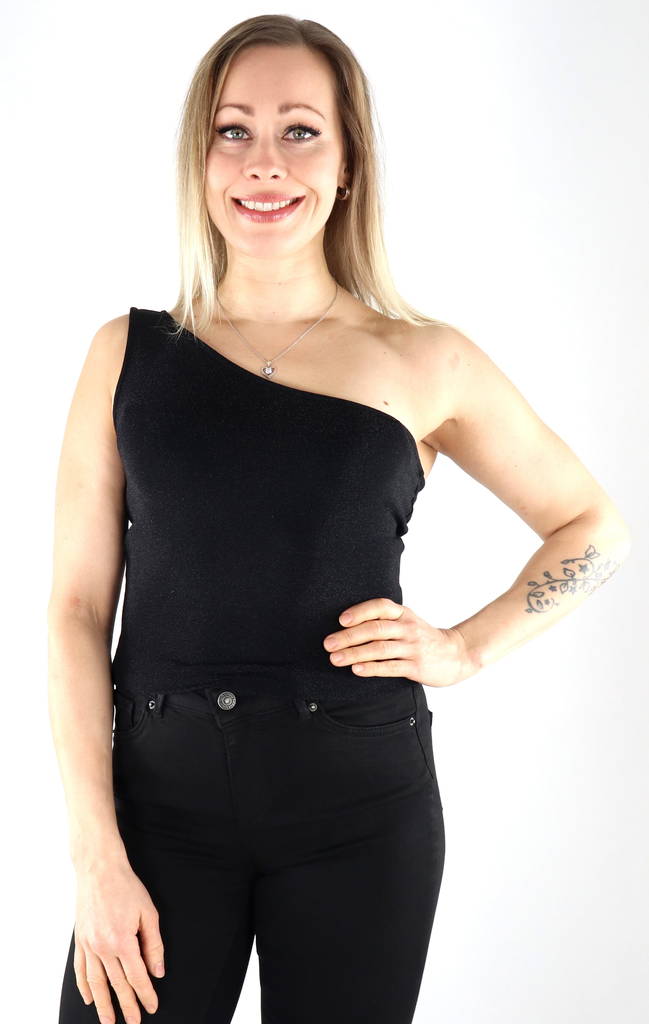 Vila Top Spice one shoulder, black - Women's tank tops - 132490 - 1