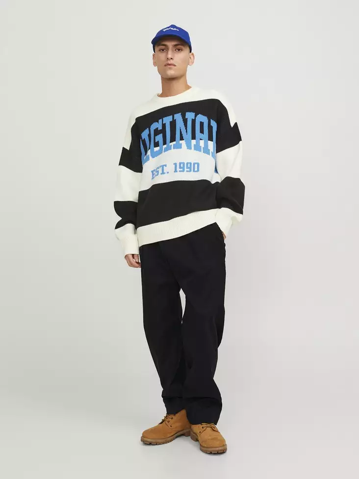 Jack&Jones Loose fit chino pants Karl black - Men's trousers - 136660 - 1