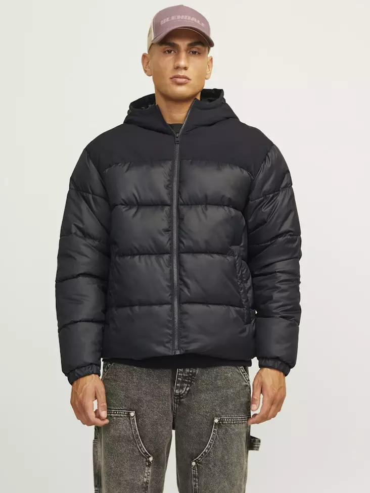 Jack&Jones men's winter jacket Moon Puffer black - Men's jackets - 137390 - 1