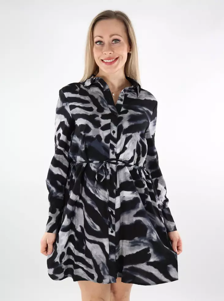 JDY Dress Short formal gray/w. black - Dresses and tunics - 137540 - 1