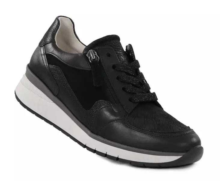 Gabor women's genuine leather sneakers 6630767 schwartz - Women's sneakers - 138510 - 1