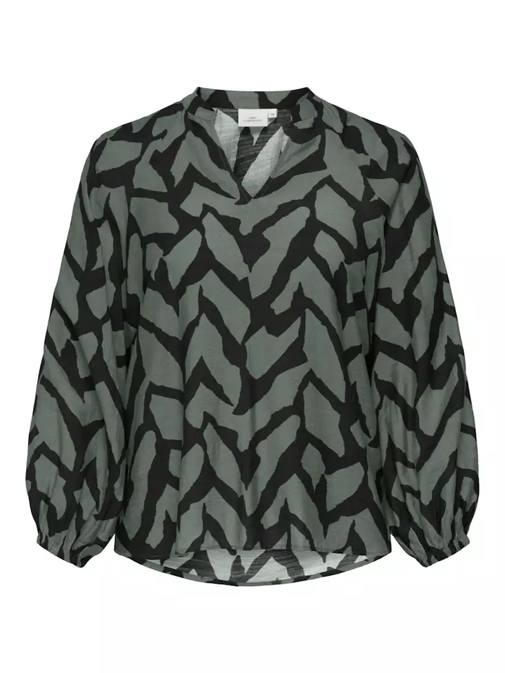 Only Carmakoma women's plus size shirt laurel wreath - Women's long sleeved shirts - 138870 - 1
