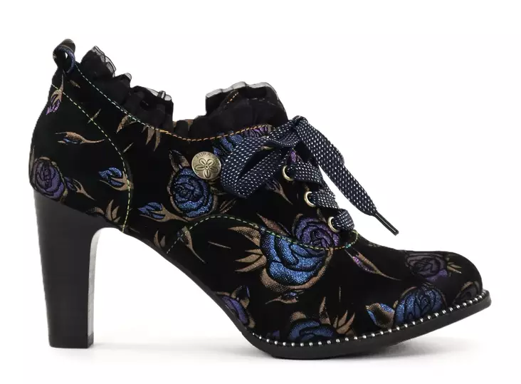 Laura Vita high-heeled walking shoes Alcbaneo 14 indigo - Women's walking shoes - 138990 - 1