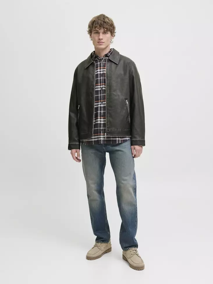 Jack&Jones Jacket JJECASABLANCA pu black - Men's jackets - 139490 - 1
