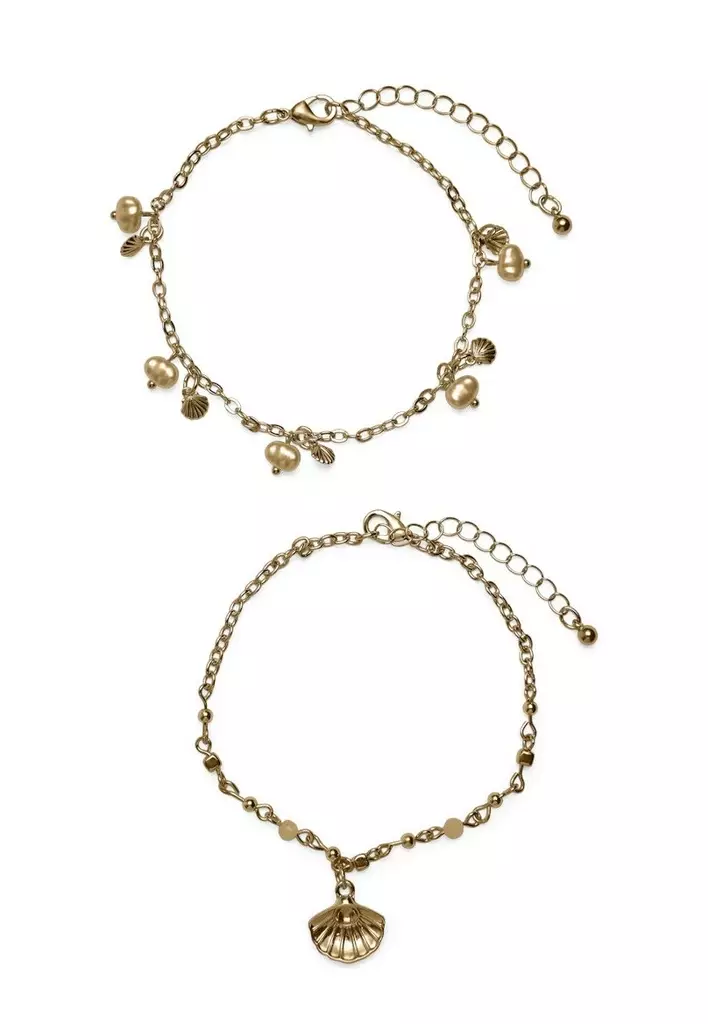 Vero Moda Anklet 2-pack gold - Bracelets - 140320 - 1