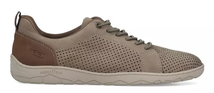 Rieker men's genuine leather sneakers 08315-64 beige - Men's sneakers - 140800 - 1