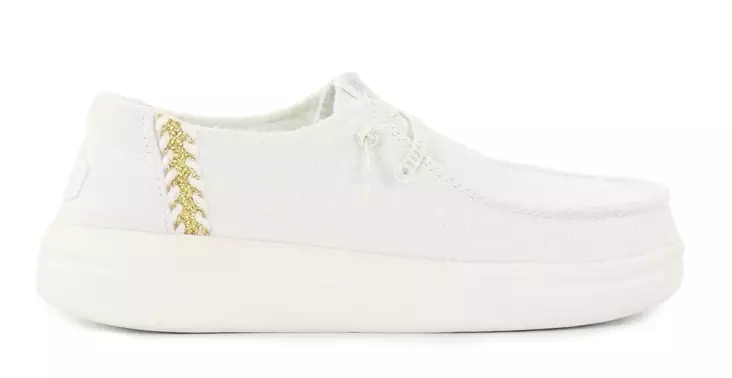 HEYDUDE women's shoes Wendy Rise Perf Canvas white - Women's walking shoes - 138200 - 1