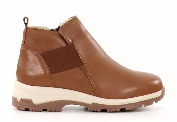 Ilves women's wide last ankle boots 2387-D nappa tan - Women's ankle boots - 136850 - 1