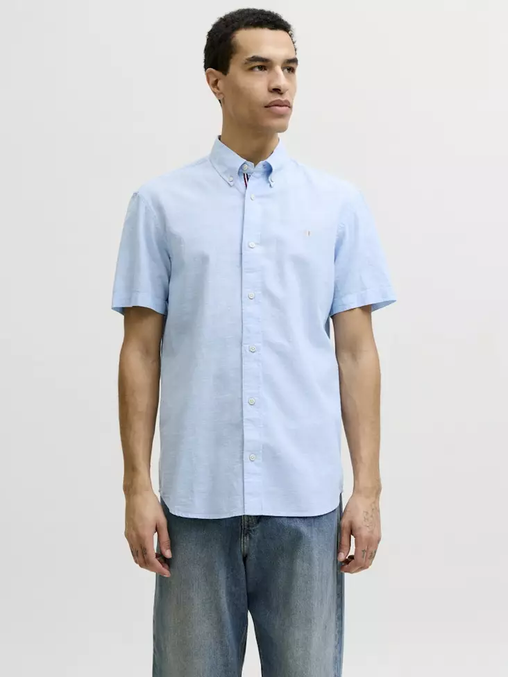 Jack&Jones Men's Short Sleeve Shirt Blusummer Dutch Canal - Men's dress shirts - 141110 - 1