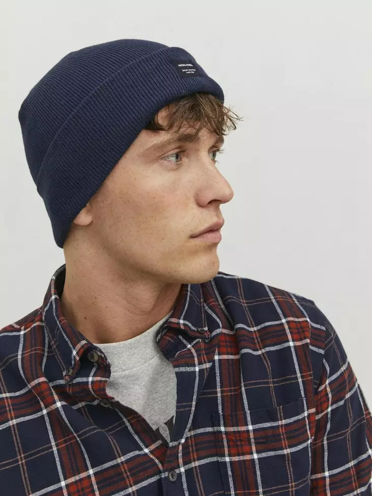 Jack&Jones men's beanie Dna Beanie navy blazer - Men's gloves, scarfs and caps - 137270 - 1