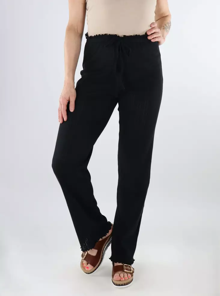JDY women's organic cotton trousers JDYSALSA Loose black - Women's trousers - 138590 - 1