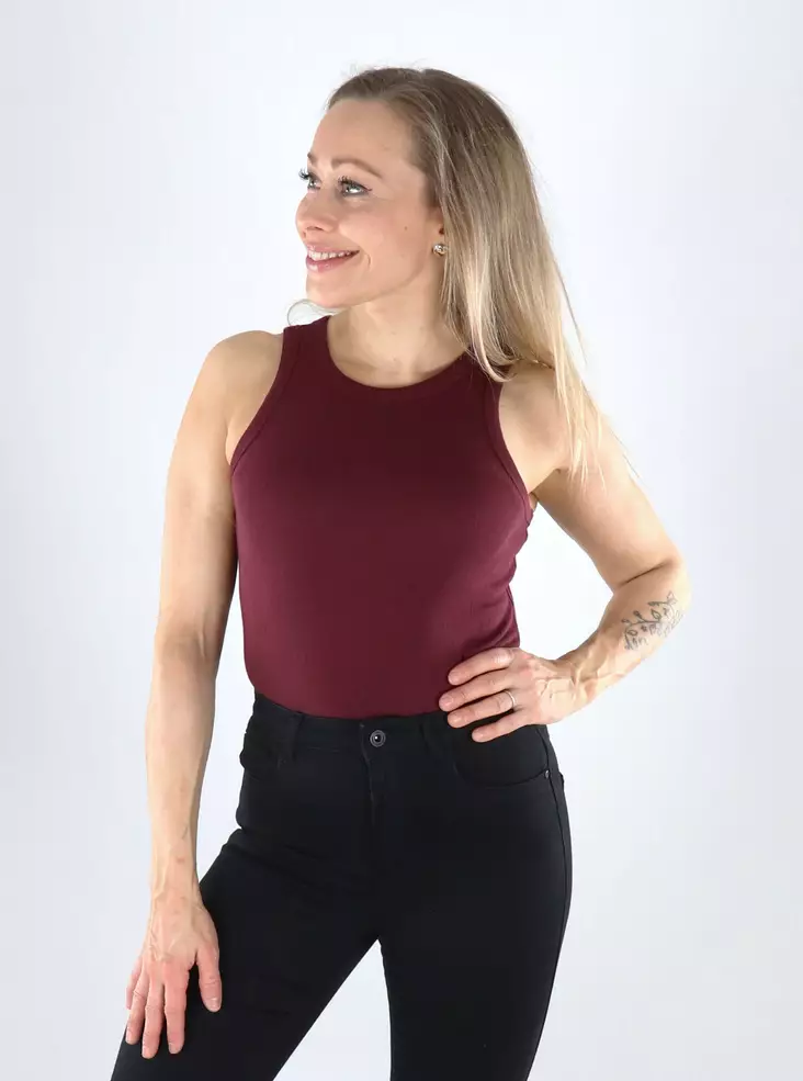 JDY tank top windsor wine - Women's tank tops - 141240 - 1