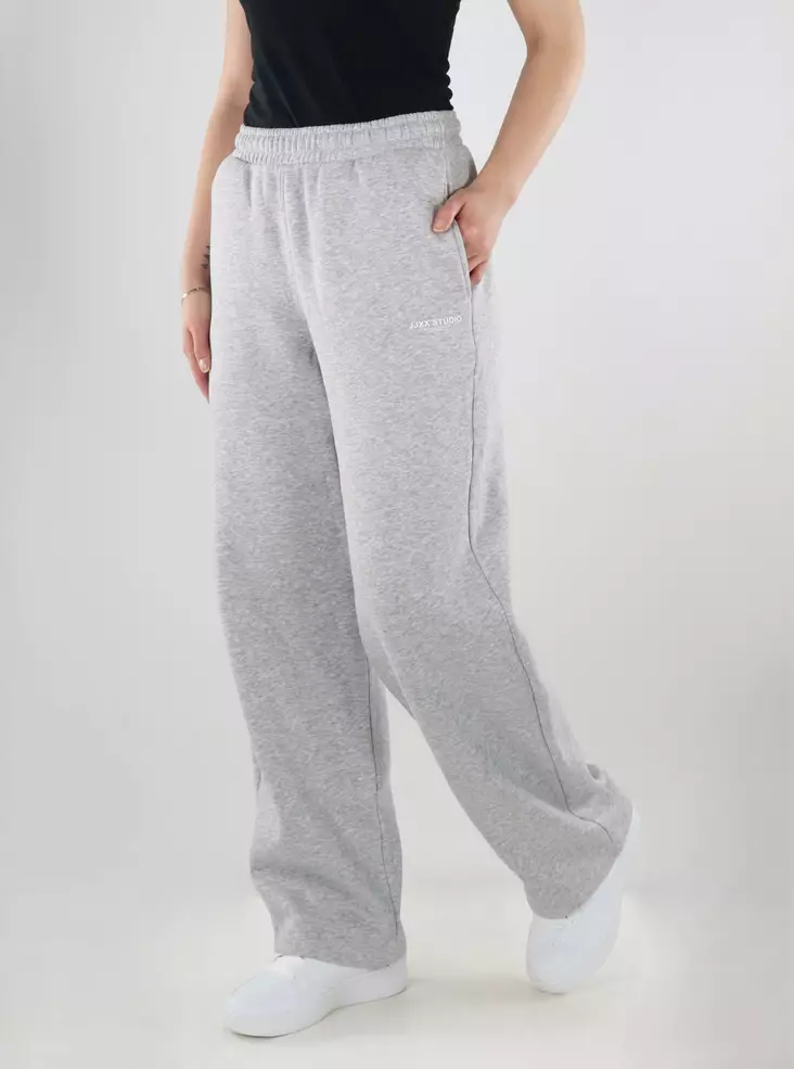 JJXX women's wide-leg sweatpants JXSTUDIO Vesterbro light grey - Women's trousers - 140120 - 1