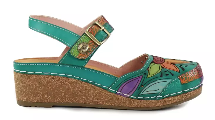 Laura Vita women's sandals Facscineo 02 vert - Women's sandals - 140480 - 1