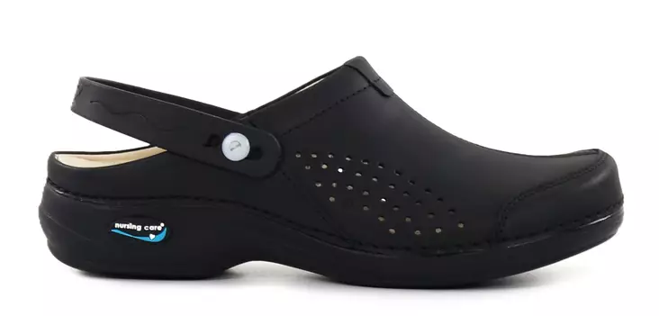 Nursing Care machine washable genuine leather work shoes WG3AP11 Veneza black - Women's work shoes - 111710 - 1