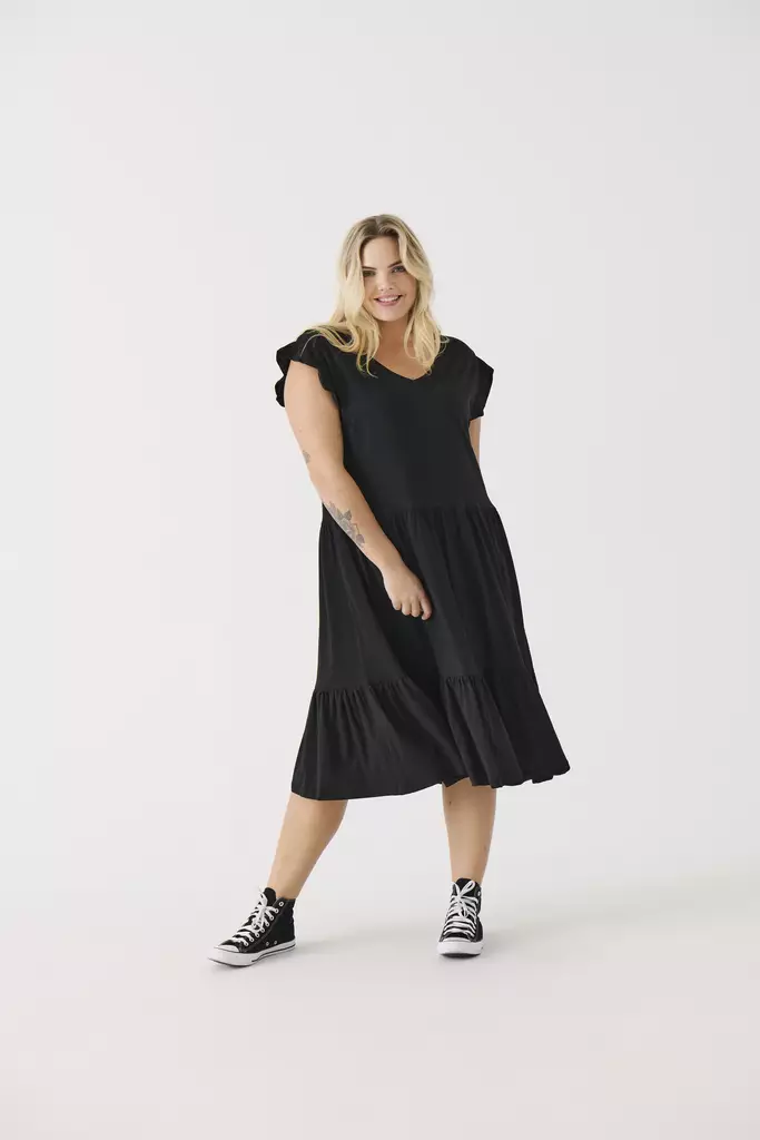 Only Carmakoma Dress May capsleeves black - Dresses and tunics - 133600 - 1