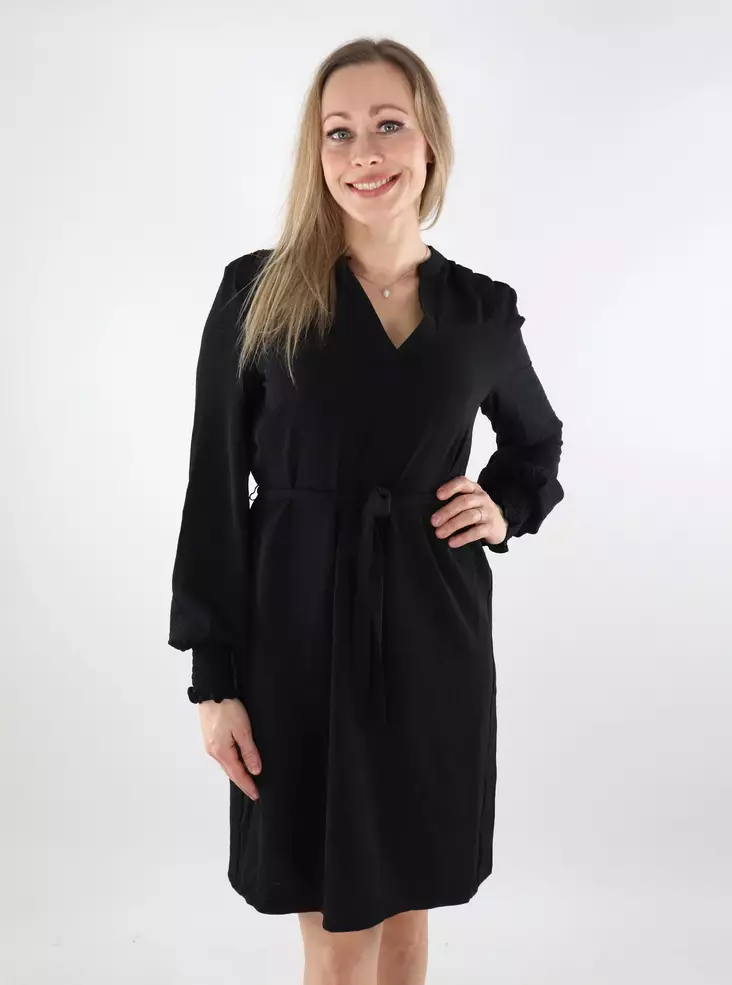 Only stretch dress V-Neck black - Dresses and tunics - 137620 - 1