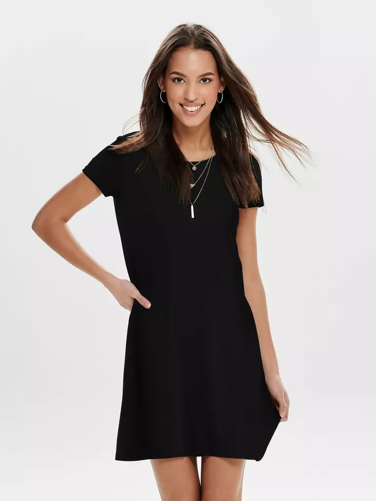Only Dress back lace up black - Dresses and tunics - 133230 - 1