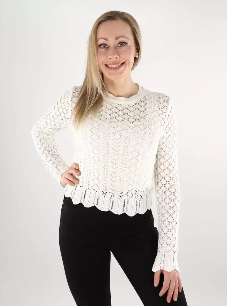 Only women's sweater O-Neck cloud dancer - Women's knitwear - 138040 - 1