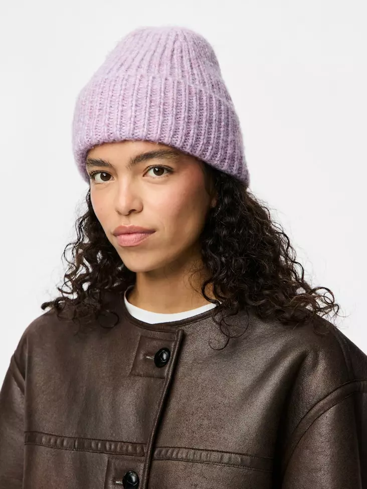 Pieces Beanie purple rose - Women's beanies and gloves - 139920 - 1