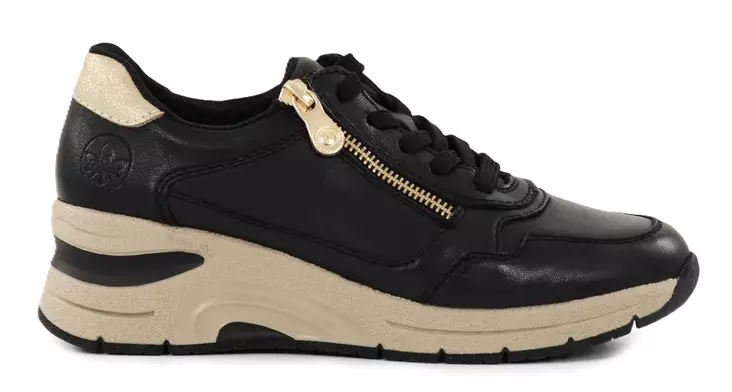 Rieker wedge sneakers N9301-80 black - Rieker women`s sneakers - 138850 - 1