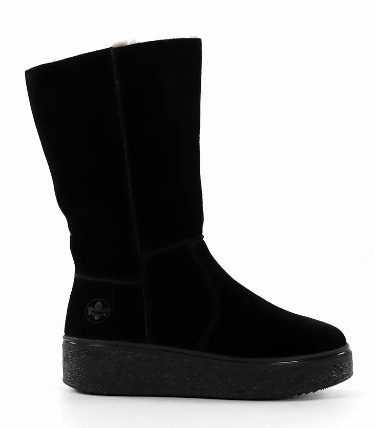 Rieker women's suede ankle boots 78851-00 black - Rieker ankle boots - 137290 - 1
