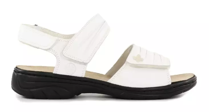 Rieker women's leather sandals 64560-81 white - Rieker women`s sandals - 137960 - 1