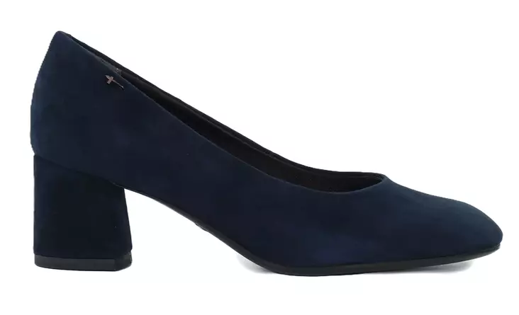 Tamaris pumps 22437-47 navy suede - Tamaris high heels - 141540 - 1
