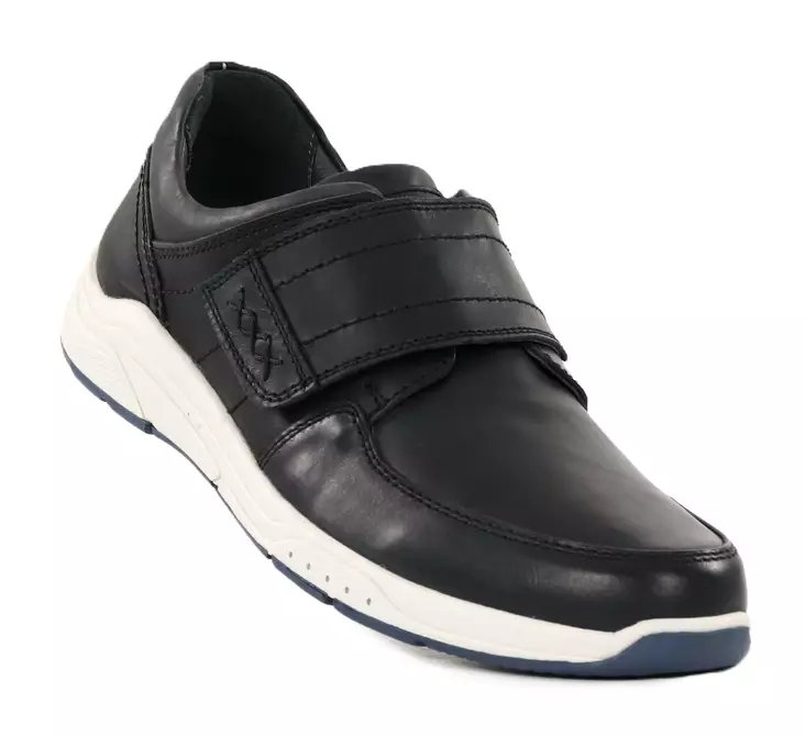 Topman men's genuine leather walking shoes 15023 black - Men's walking shoes - 138060 - 1