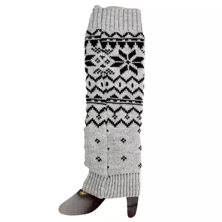 Veniz patterned ankle warmers 81041 gray - Women's socks and tights - 137020 - 1