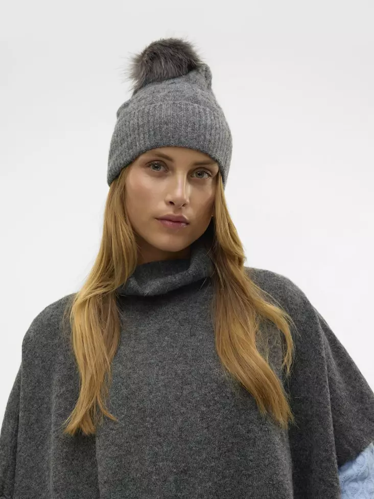 Vero Moda women's beanie dark grey - Women's beanies and gloves - 136960 - 1