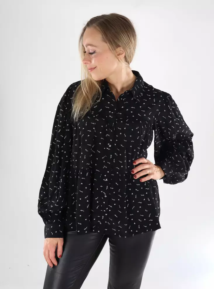 Vila women's dress shirt black beauty/tiv - Women's shirts and blouses - 139200 - 1