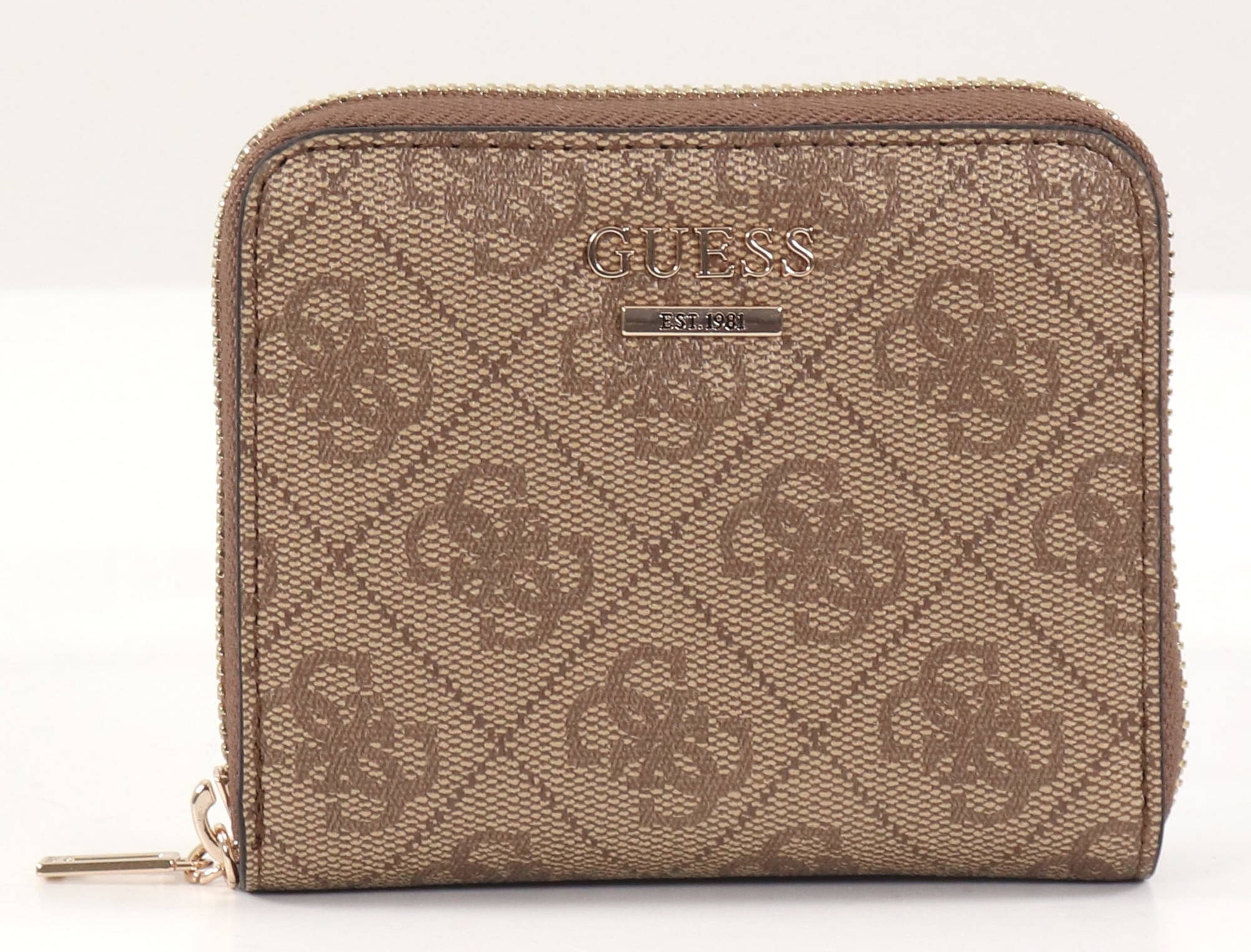Guess Wallet Zadie logo latte/black webstore