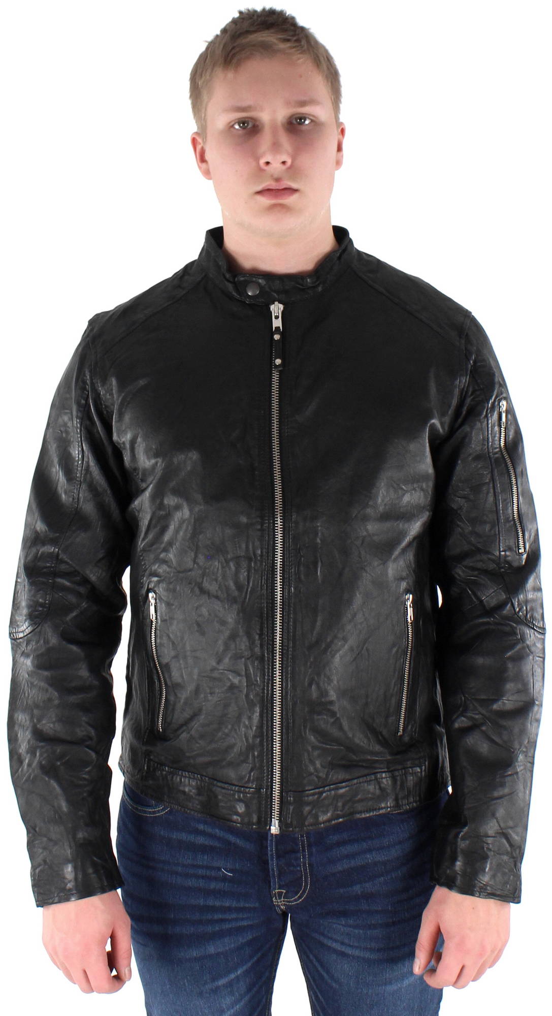 Jack&Jones Leather Jacket Richard, Black webstore