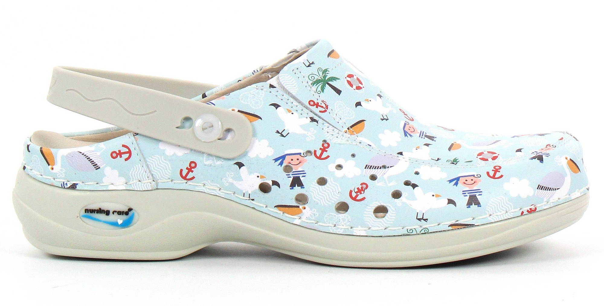 Nursing Care Machine Washable Work Shoes Leather Marine Nursing Care Machine Washable Work Shoes Leather Marine