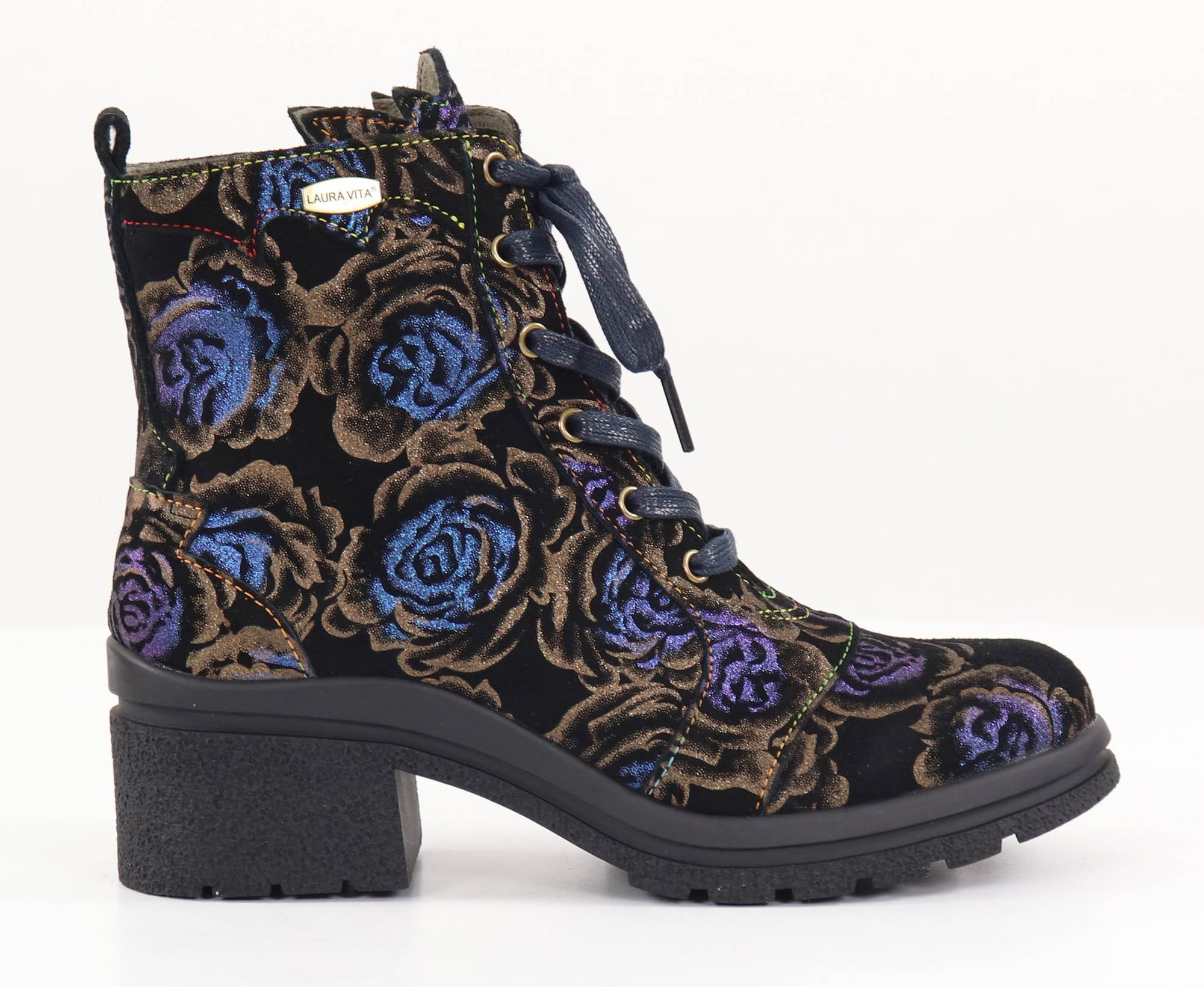 Laura Vita Ankle Boots Kalineo 08C bleu - Stilettoshop.eu webstore