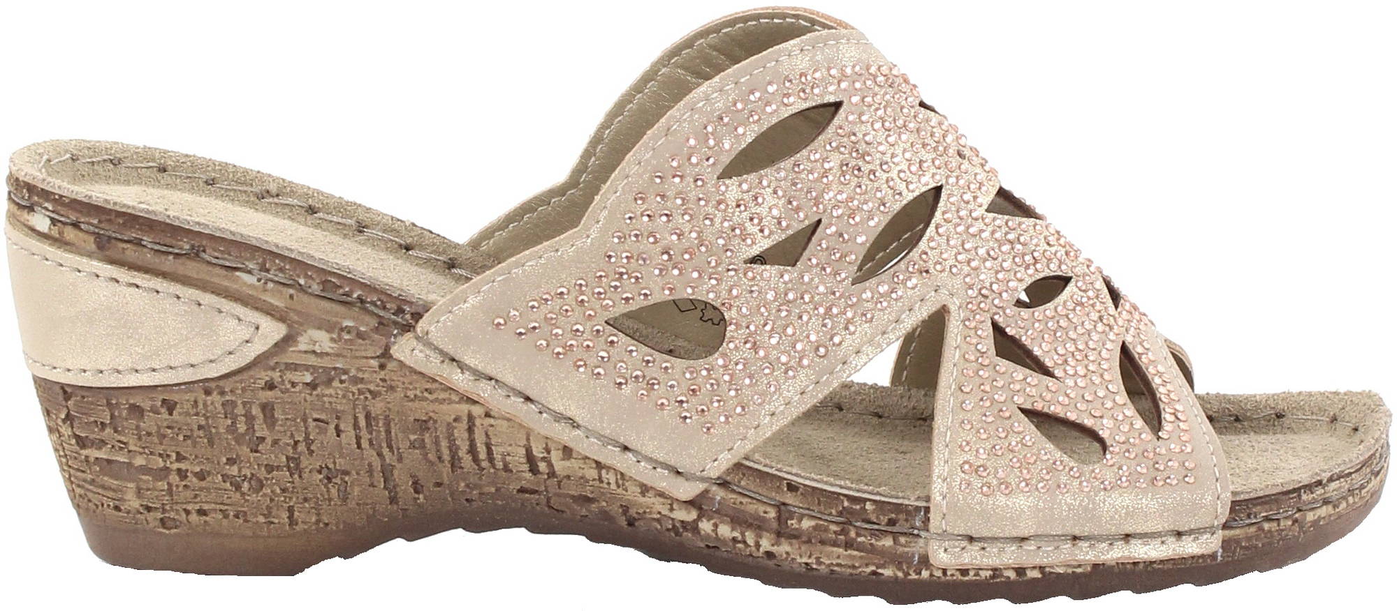 TG. 40 EU) MARCO TOZZI Donna 2 2 27504 20, Ciabatte, Crema, 40 EU