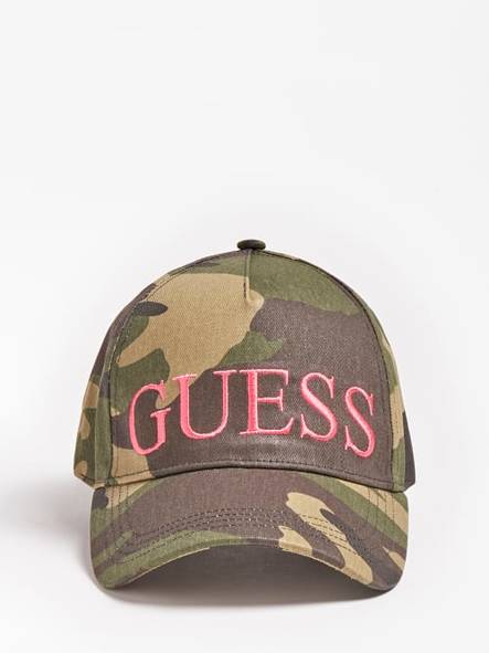 Guess Cap AW8632COT01, camo and black - Women's beanies and gloves - 128941 - 1