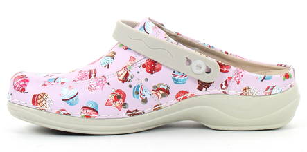 Nursing Care Machine Washable Work Shoes Leather Cupcakes09 - Women's work shoes - 122641 - 2