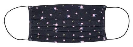 Only Fabric Mask Hope, dark blue/ditsy flow - Women's scarfs - 127871 - 1