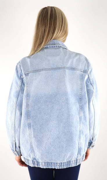 Only oversized denim jacket store