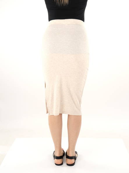 Only ribbed skirt Slit pumice stone - Skirts - 135901 - 2