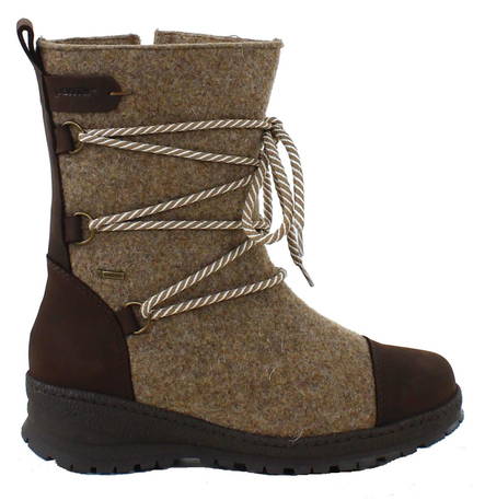 Pomar Felt Ankle Boots Koli sand felt - Women's ankle boots - 132061 - 1