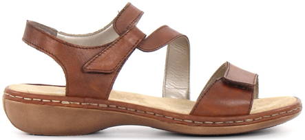 Rieker Sandals 659C7-24, Brown - Rieker women`s sandals - 130861 - 1