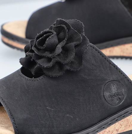 Rieker Femme - Mules V3659 En Synthétique - Confort Anti-Stress - Semelle Polyuréthane - Style Décontracté