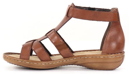 Rieker Sandals 60860-24, brown - Rieker women`s sandals - 130391 - 2