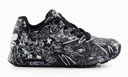 Skechers women's sneakers 177972/BKW UNO - PROCESS SKETCH - Skechers women`s sneakers - 135841 - 1
