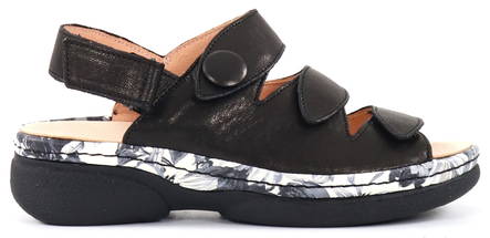 Think! Sandals Cambio 000587-0020, black - Women's work shoes - 132531 - 1