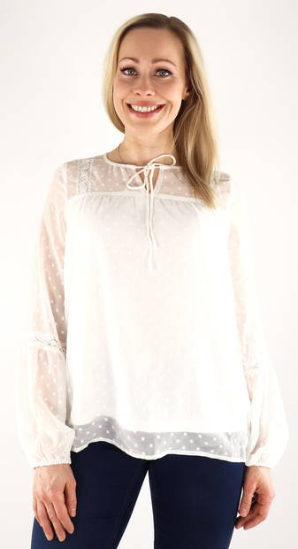 Vila Shirt snow white - Women's long sleeved shirts - 133301 - 1