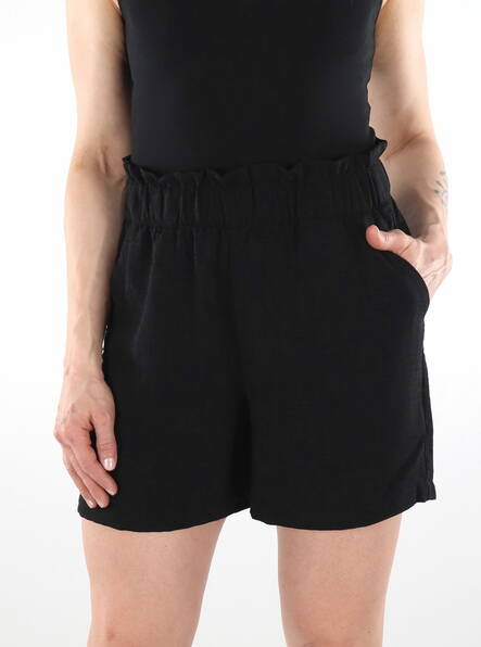 JDY Women's Shorts HW Paperbag Black - Women's shorts and capris - 136181 - 1